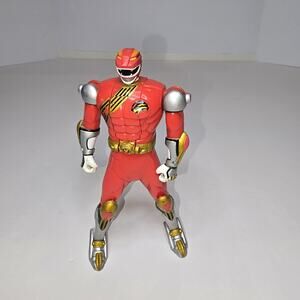 Power Rangers Wild Force Red Spin-Morphing Action Figure Bandai 2001 Head Flip